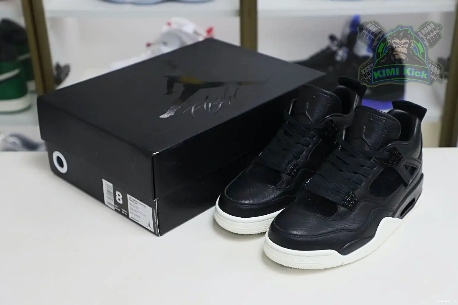 Jordan retro 4 ponyhair Jordan Air black Kimikick 0823